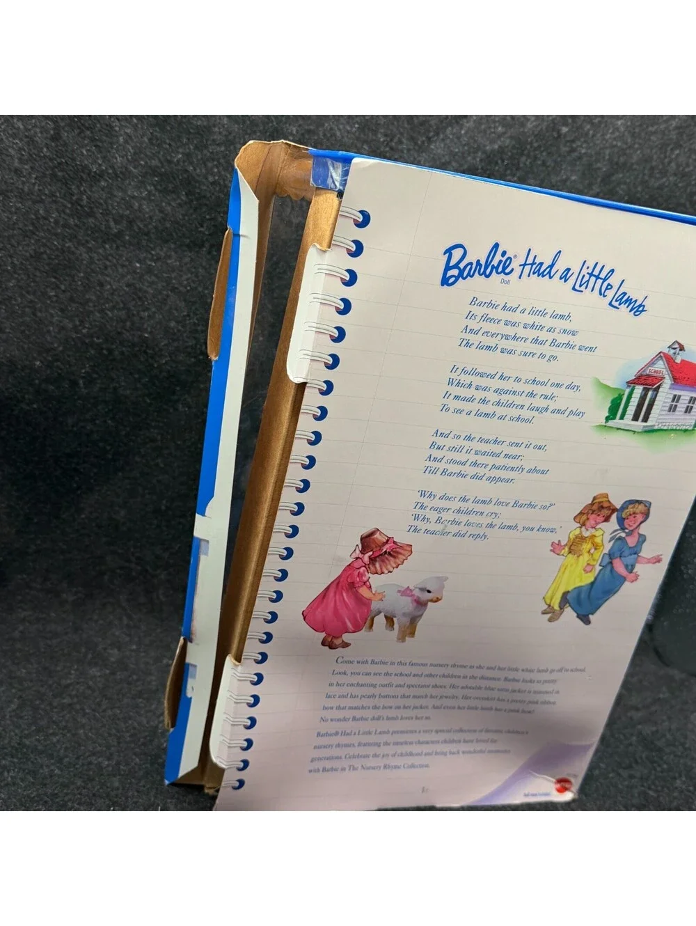 Barbie Had a Little Lamb Collector Edition 1998 Mattel Nursery Rhyme Doll NIB